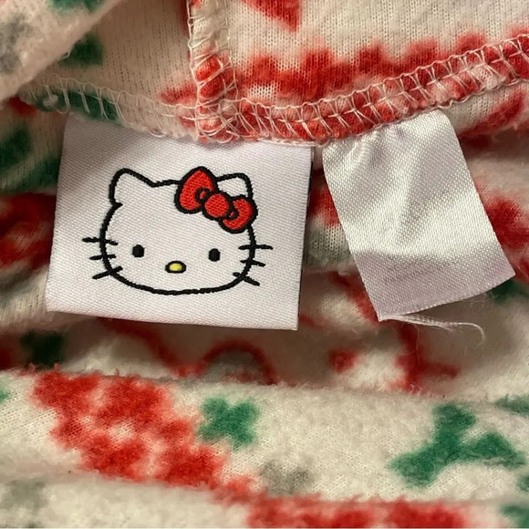HELLO KITTY by SANRIO Christmas Hooded Footed Jumpsuit - Picture 4 of 7